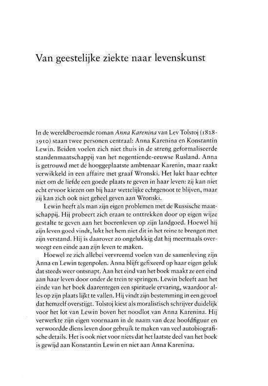 Pagina met titel: "Van geestelijke ziekte naar levenskunst".