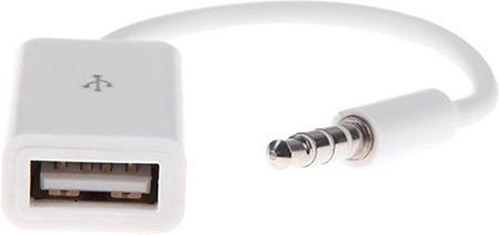 Aux (Male) Naar USB 2.0 (Female) Adapter - 3.5 mm (mini) Jack Audio Kabel /  Converter... | bol.com