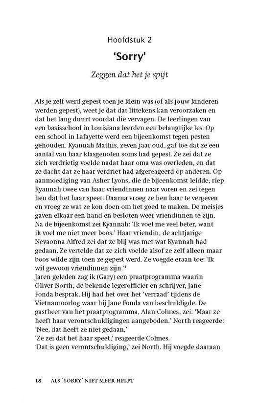 Als sorry niet meer helpt