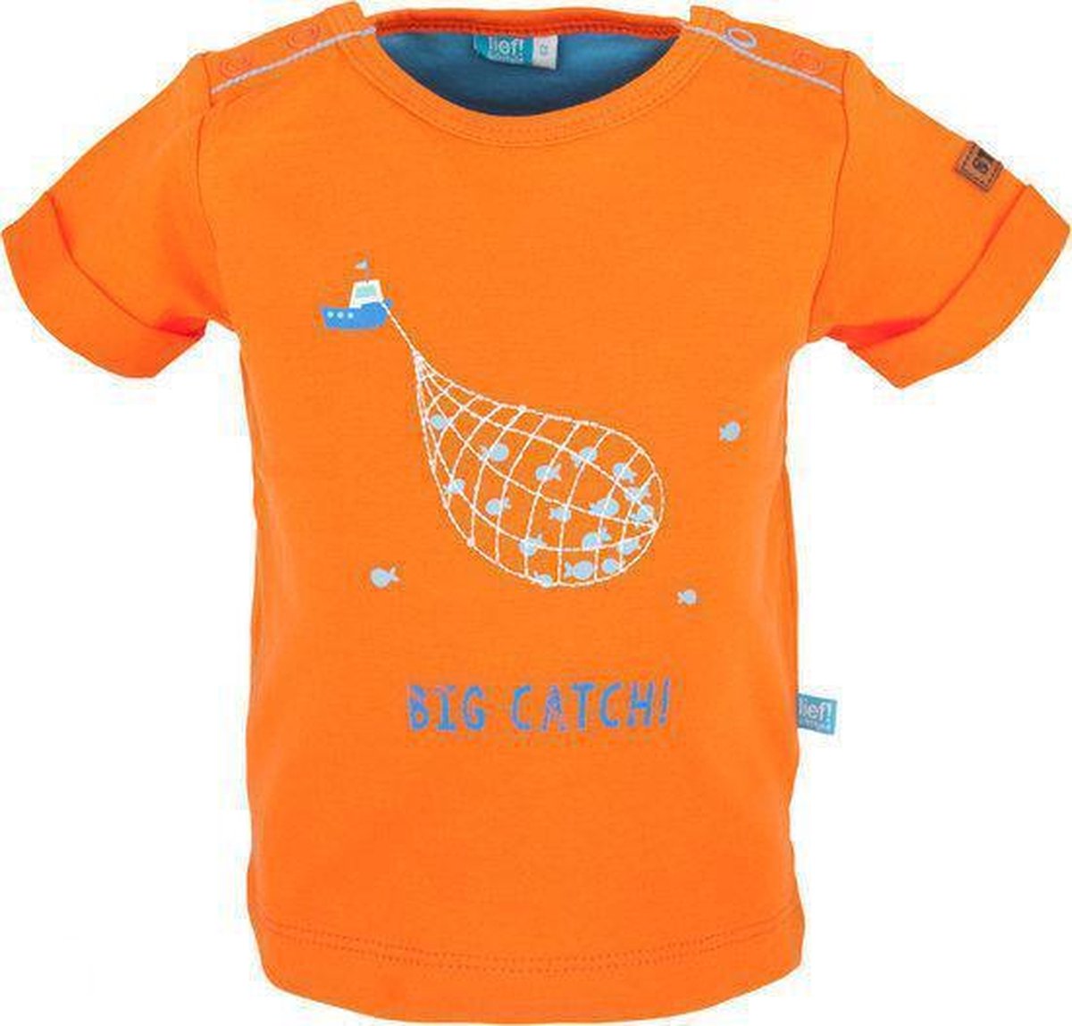 lief! Jongens T-shirt - flame - Maat 68