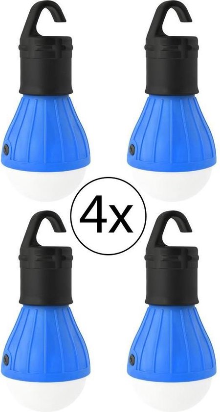 4 stuks hanglamp camping - lamp voor tent, caravan en op vakantie - dimbare  LED -... | bol
