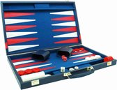 Hot sports Backgammon koffer blauw 46x58