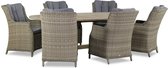 Garden Collections Buckingham/Brighton ovaal 240 cm dining tuinset 7-delig
