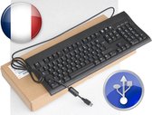 Wyse 901715-20L Enhanced Black USB-keyboard Franstalig AZERTY met PS/2 doorvoer