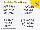Precision clear stamps Dutch Texts-4 stempel nederlandse tekst teksten