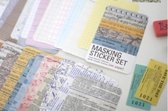Masking sticker set - Paper - 27 velletjes vintage stickers