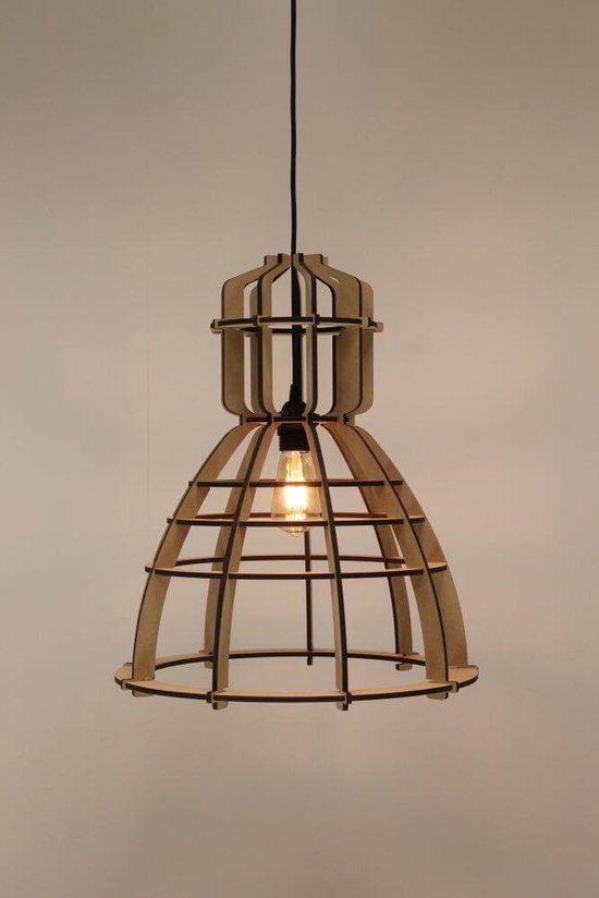 Prachtige industriële hanglamp NO.19 | Bruin | bol.com