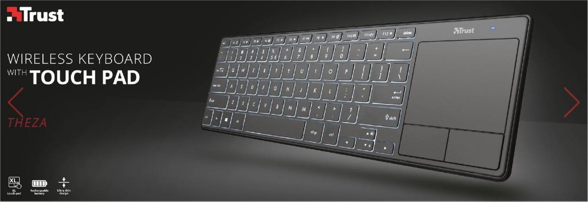 Theza Wireless Keyboard with touchpad | bol.com