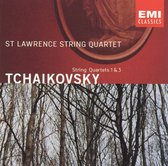 Tchaikovsky: String Quartets no 1 & 3 / St. Lawrence Quartet