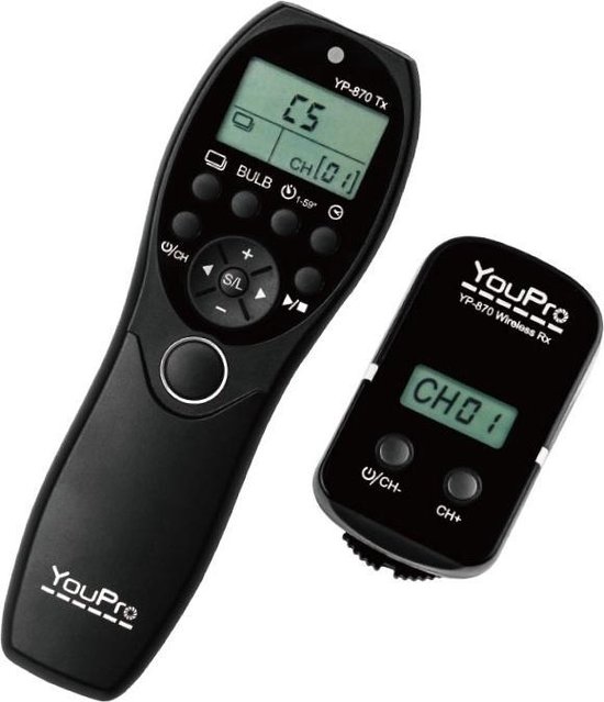 Nikon D750 Draadloze Luxe Timer Afstandsbediening / YouPro Camera Remote  type YP-870II DC2 | bol.com