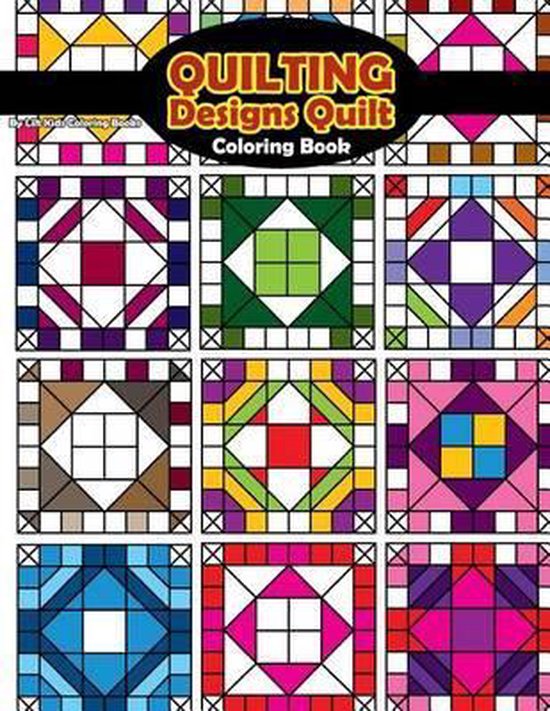 Beautiful Adult Coloring Books- Quilting Designs Quilt Color ... - cover