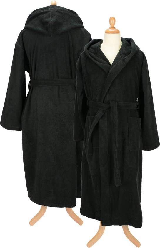 Saunabadjas katoen met capuchon - unisex - div. kleuren