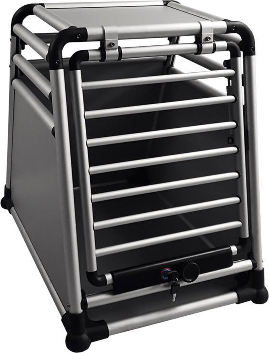 Nobby aluminium carbox deluxe – m – chrome auto bench 73,5 x 54,5 x 68,5 cm