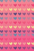Girls College Ruled Composition Notebook Heart Themed - 100 Pages 6x9
