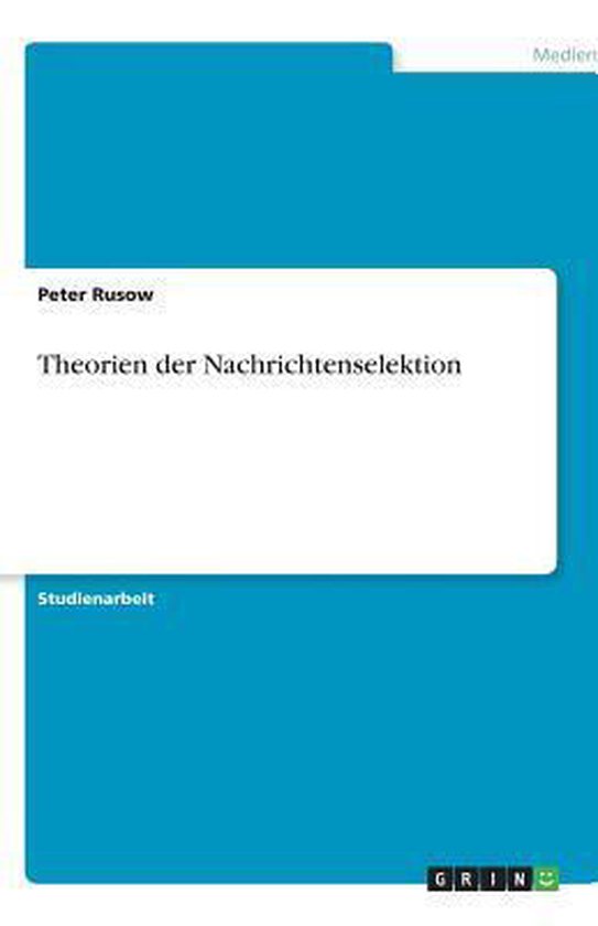 Theorien Der Nachrichtenselektion - cover