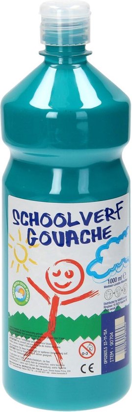 Primo Plakkaatverf Tempera 1000 Ml Turquoise