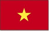Vlag Vietnam 90 x 150 cm feestartikelen - Vietnam landen thema supporter/fan decoratie artikelen