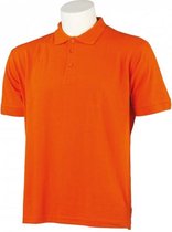 Polo pique -Oranje-Maat XXL