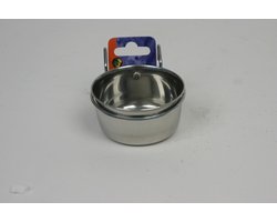 Nobby Vogelvoerbak met beugel - RVS - Ø 15 cm - 2 stuks