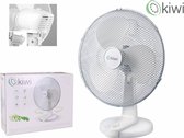 Kiwi KFAN 7615 - Tafelventilator - Wit of zwart - Ø 40 cm