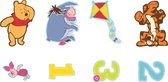 Winnie de Poeh - Mini Foam muurstickers - Multi - max. 14,7x11,7 cm