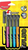 12x Maped markeerstift Fluo Pen, blister met 5 stuks