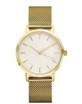 Hidzo Horloge Relogio ø 37 mm - Goud - Inclusief horlogedoosje
