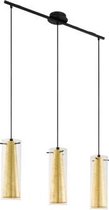 EGLO PINTO GOLD hangende plafondverlichting Flexibele montage Zwart, Goud E27 A,A+,A++,B,C,D,E