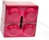 Stoobz spaarblokje - spaarpot lego roze