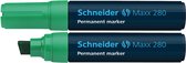 15x Schneider permanent marker Maxx  280 groen