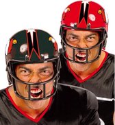 Zwarte American football helm voor volwassenen