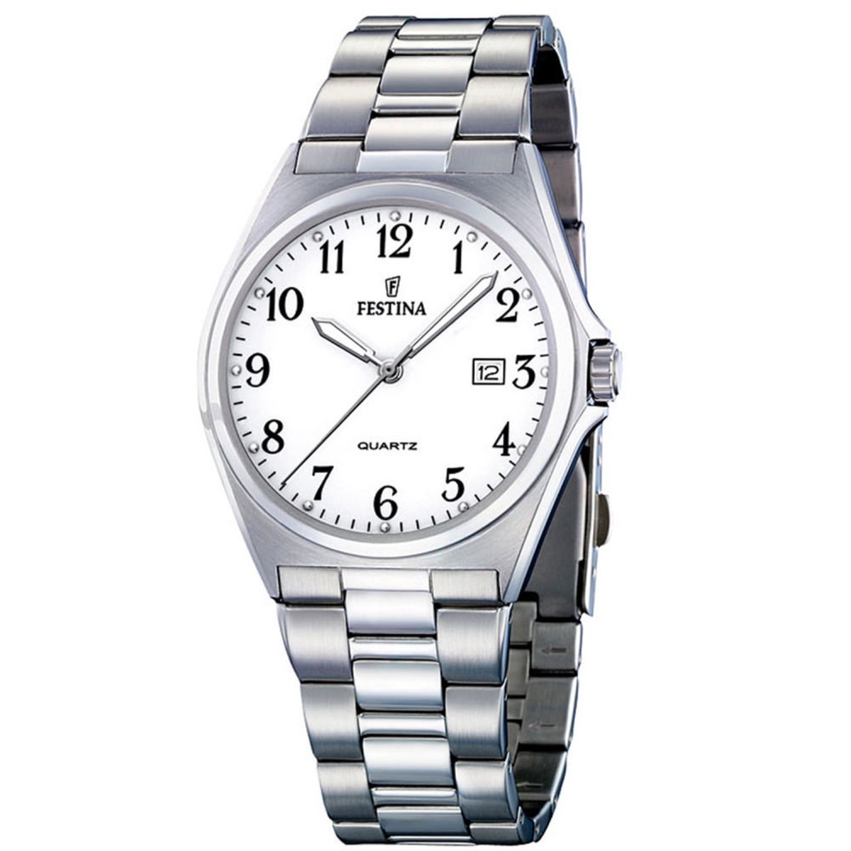 Festina F16374-1 Klassiek - Horloge - Staal - Zilverkleurig - 40 mm