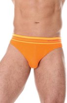 Brubeck | Active Wool - Heren Thermo Slip met Merino Wol - Seamless -Oranje-L