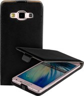 Zwart Samsung Galaxy A5 Eco Leather Flip Case Hoesje