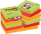 Notes Post-it® Super Sticky - 90 blaadjes - 12 stuks