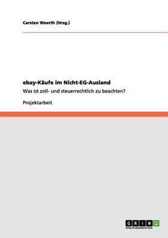 ebay-Kaufe im Nicht-EG-Ausland - cover