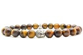 Beaddhism - Armband - Tiger - Buddha - 8 mm - 20 cm