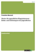Motive fur jugendliches Wagnisinteresse - Risiko- und Erlebnissport bei Jugendlichen
