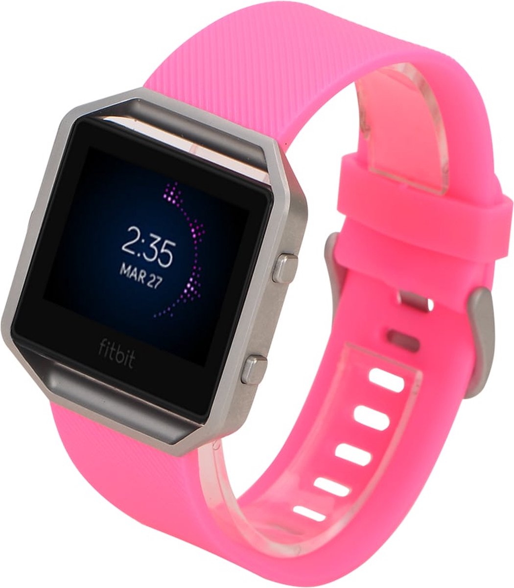 watchbands-shop.nl Siliconen bandje - Fitbit Blaze - Roze - Small