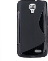 LG F70 Silicone Case s-style hoesje Zwart