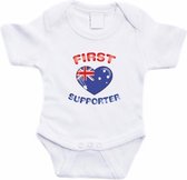 Wit First Australie supporter rompertje baby - Babykleding 56