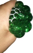 Mesh Bal glitter poeder groen - 2 stuks