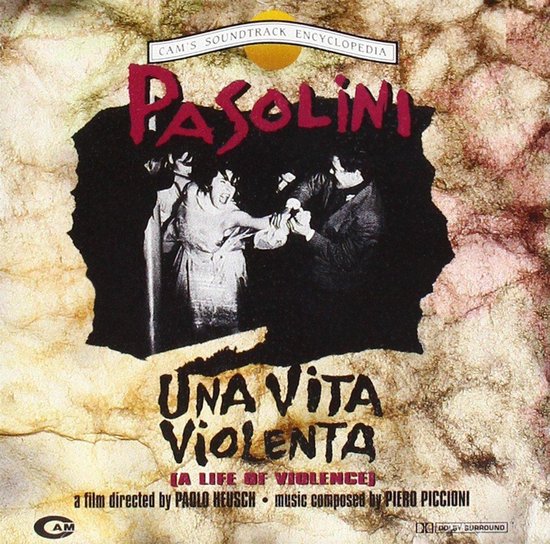 Cd-hoes van Una Vita Violenta met een zwart-wit afbeelding van twee personen in gevecht. De titel "Una Vita Violenta" is in gele letters.