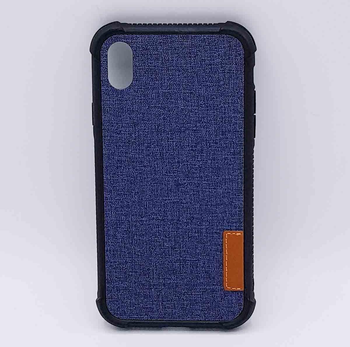 Geschikt voor IPhone XR – hoes, cover – TPU – Jeanslook – blauw