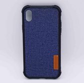 Voor IPhone XR – hoes, cover – TPU – Jeanslook – blauw