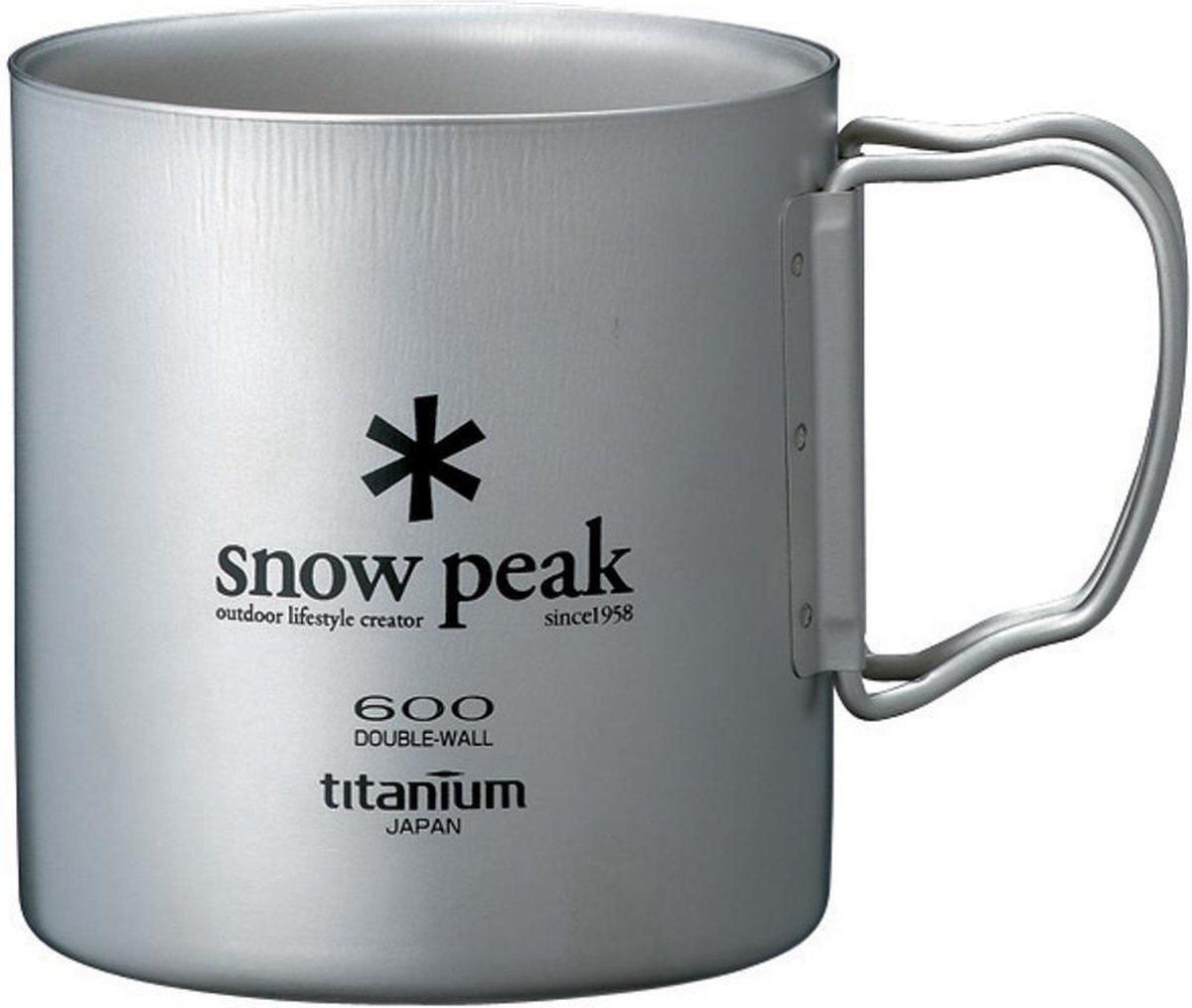 Hubert Hudson Maken beloning Snow Peak Double Wall Cup 600 beker titanium grijs | bol.com