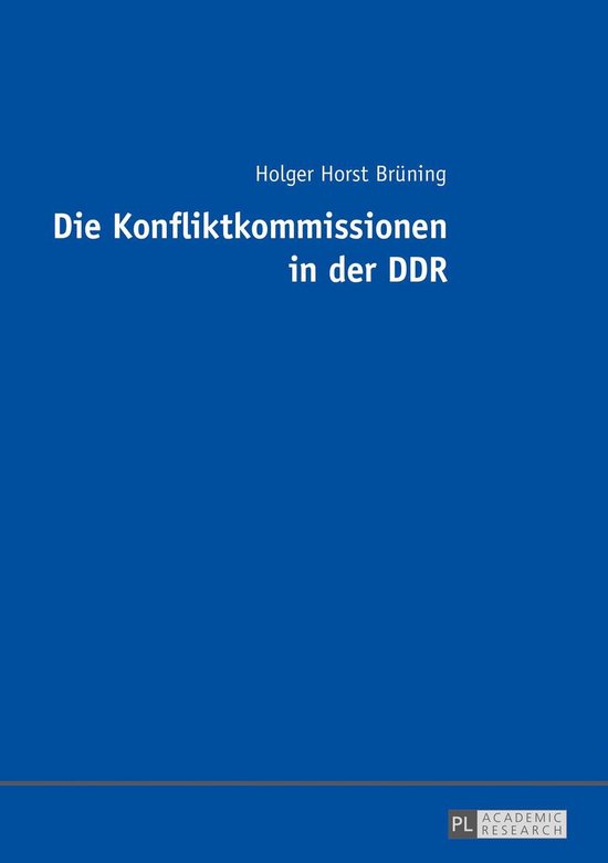 Die Konfliktkommissionen in der DDR - cover