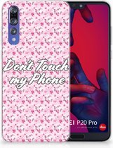 Huawei P20 Pro Uniek TPU Hoesje Flowers Pink DTMP