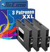 PlatinumSerie 3x cartridge alternatief voor RICOH GC-31 GC31 Black