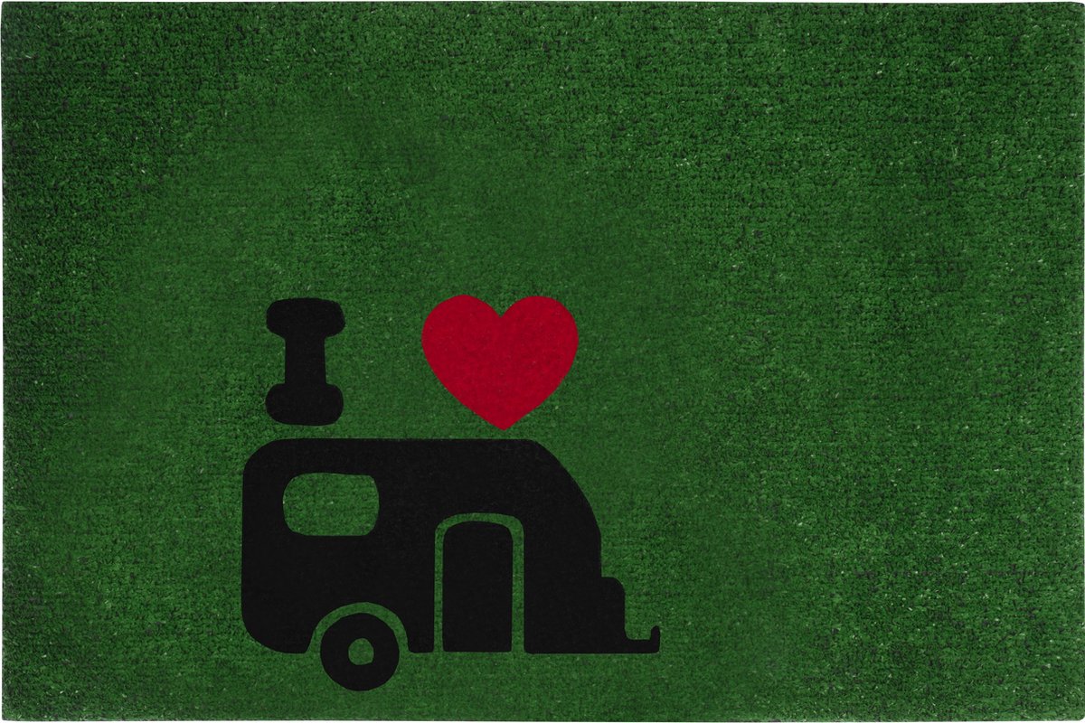 Travellife Schoonloopmat Flock - Groen